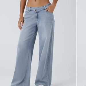 HALARA Sky Blue Flare Jeans